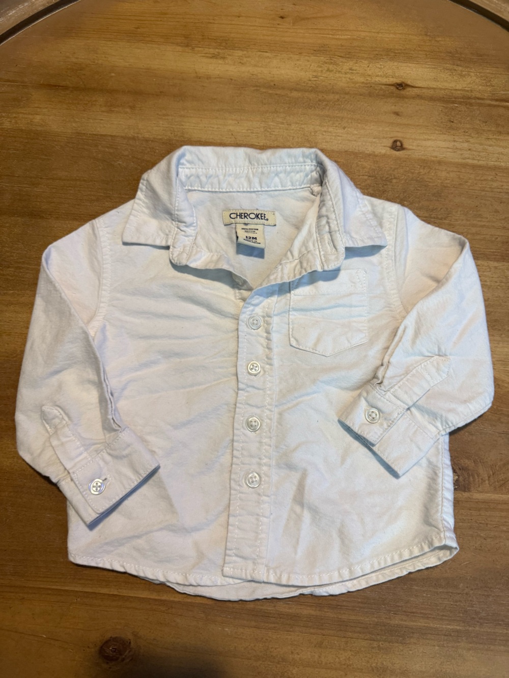 Cherokee White Boys' Button-Down Shirt